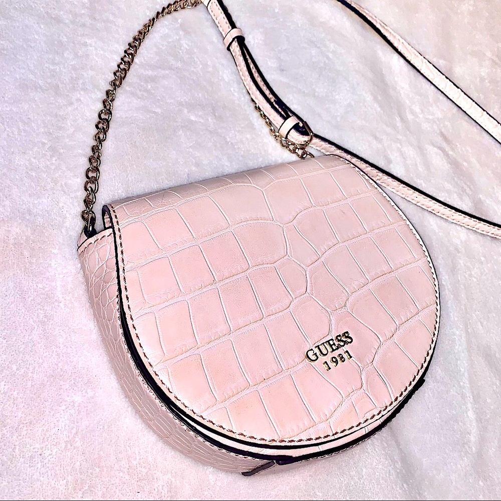 Guess Baby Pink Cross Body Mini Bag
